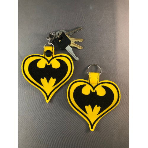 Heart Key Fob - Comic Heroes, Villains, Heroines, and Villainesses