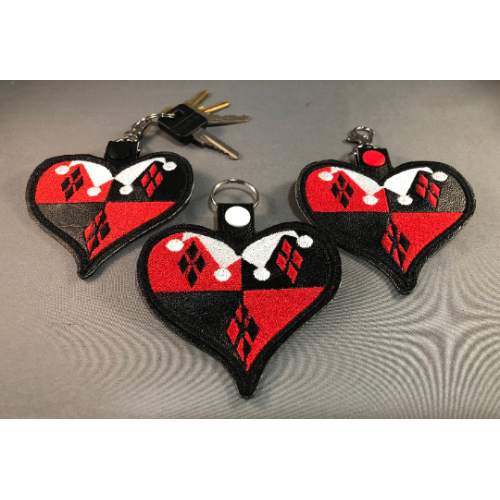 Heart Key Fob - Comic Heroes, Villains, Heroines, and Villainesses