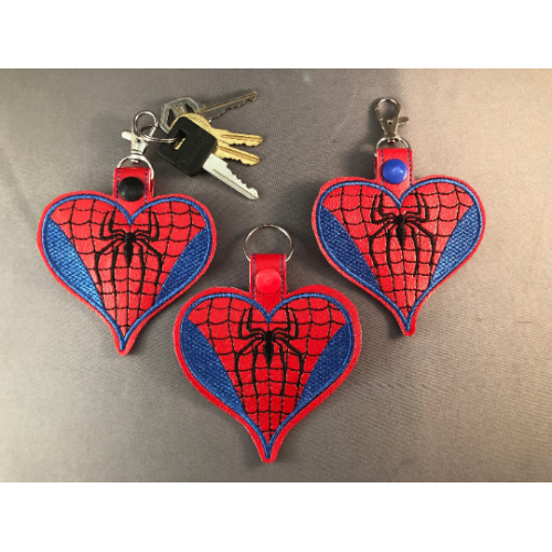 Heart Key Fob - Comic Heroes, Villains, Heroines, and Villainesses