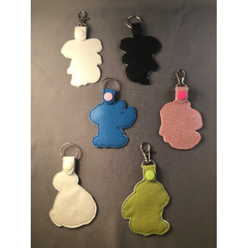 Key Fob - Snoot Boop - Green Baby, Blue Monster, Night Dragon, White Dragon, Fluffy Marshmallow Robot Inspired Keychains