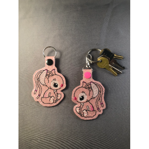 Key Fob - Snoot Boop - Green Baby, Blue Monster, Night Dragon, White Dragon, Fluffy Marshmallow Robot Inspired Keychains