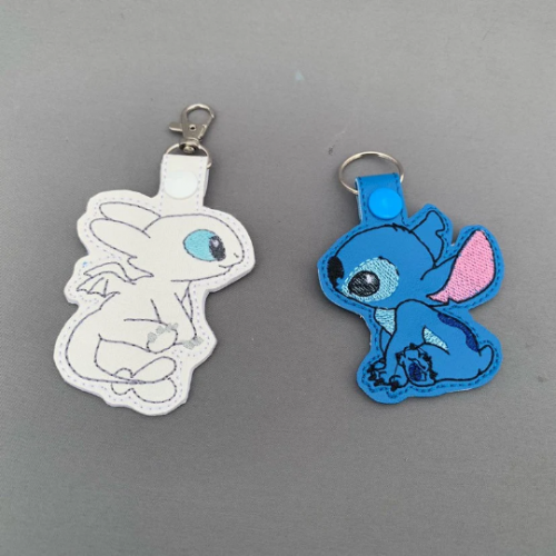 Key Fob - Snoot Boop - Green Baby, Blue Monster, Night Dragon, White Dragon, Fluffy Marshmallow Robot Inspired Keychains