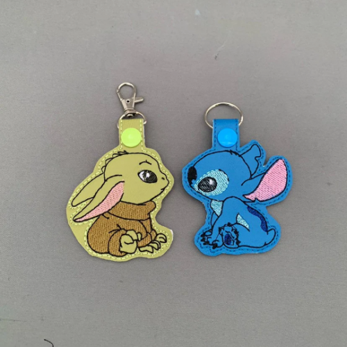 Key Fob - Snoot Boop - Green Baby, Blue Monster, Night Dragon, White Dragon, Fluffy Marshmallow Robot Inspired Keychains